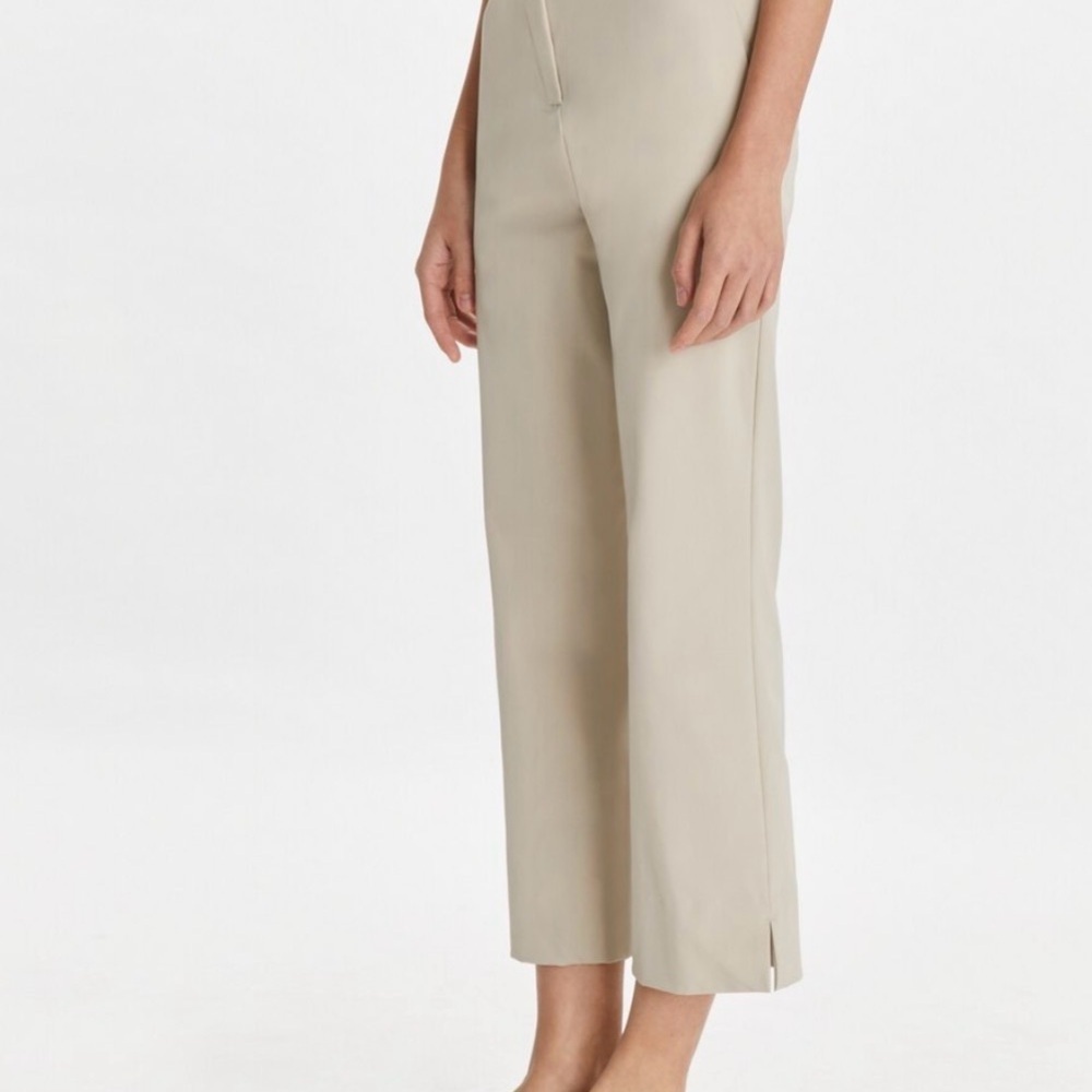 Tory Burch Cropped Stretch Golf Pant Washed Khaki Size 8 NWT